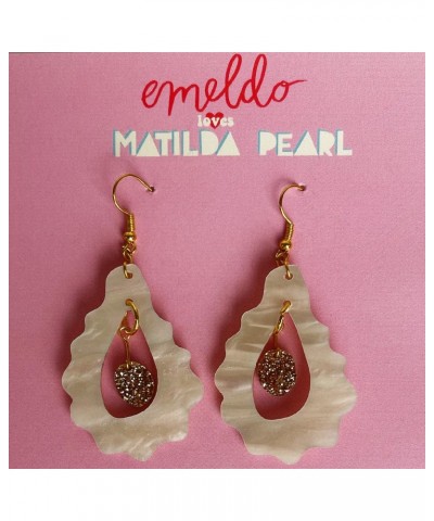 Matilda Pearl X Emeldo Earrings (Rose Gold) $28.41 Accessories