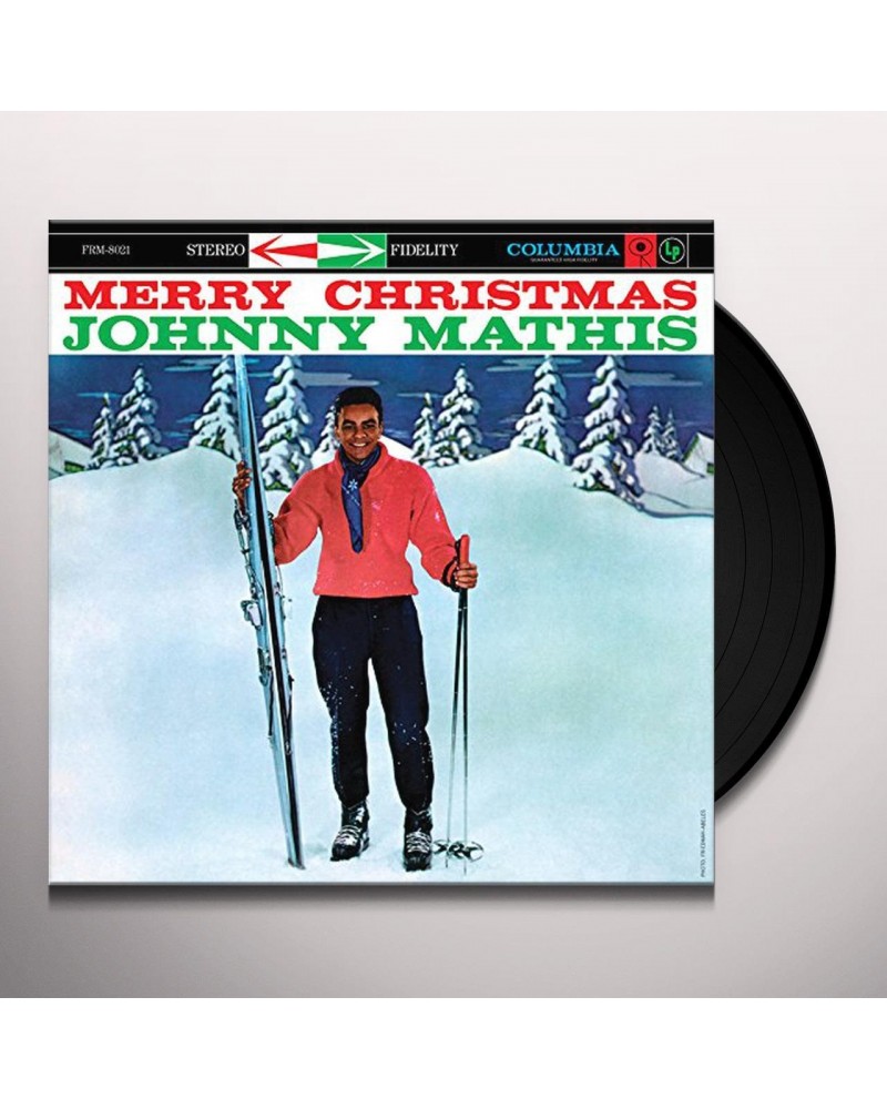 Johnny Mathis Merry Christmas Vinyl Record $10.81 Vinyl