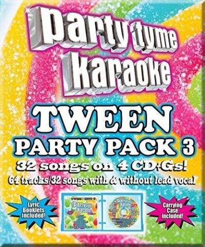 Party Tyme Karaoke TWEEN PARTY PACK 3 (4 CD)(32+32-SONG PARTY PACK) CD $6.40 CD