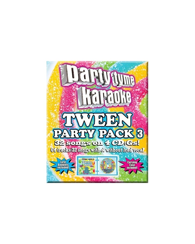 Party Tyme Karaoke TWEEN PARTY PACK 3 (4 CD)(32+32-SONG PARTY PACK) CD $6.40 CD