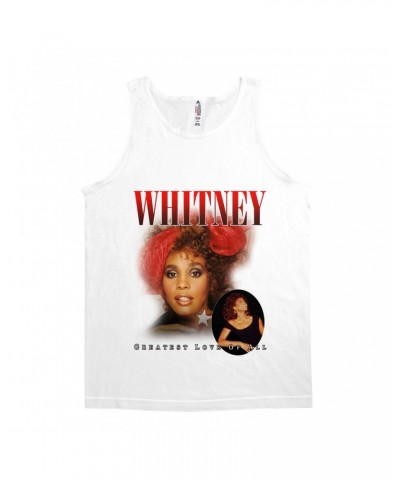 Whitney Houston Unisex Tank Top | Greatest Love Of All Red Photo Collage Design Shirt $6.31 Shirts